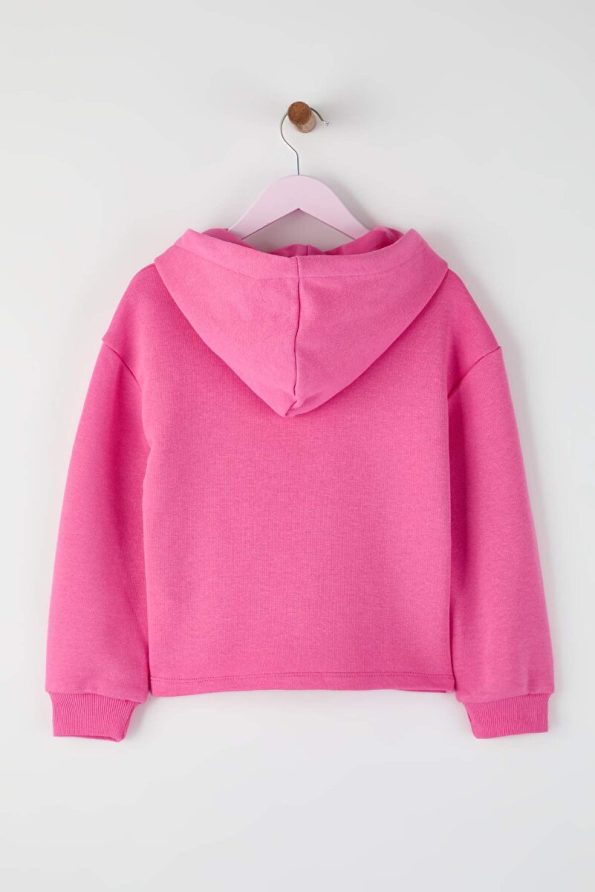 Trendyolmilla Kids Pink Sequin Printed Girls Knit Sweatshirt