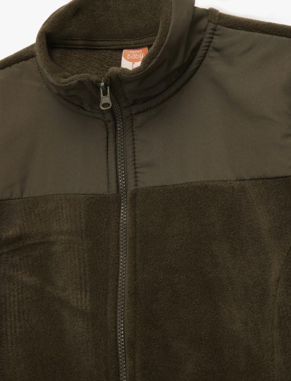 Baby Boy Zippered Fleece Sweatshirt