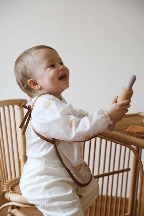 OhlalaKoala Pear Long Sleeve Waterproof Activity Bib (6-36 Months)