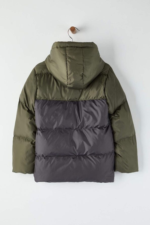 Trendyolmilla Kids Haki Regular Fit Hooded Jacket for Boys