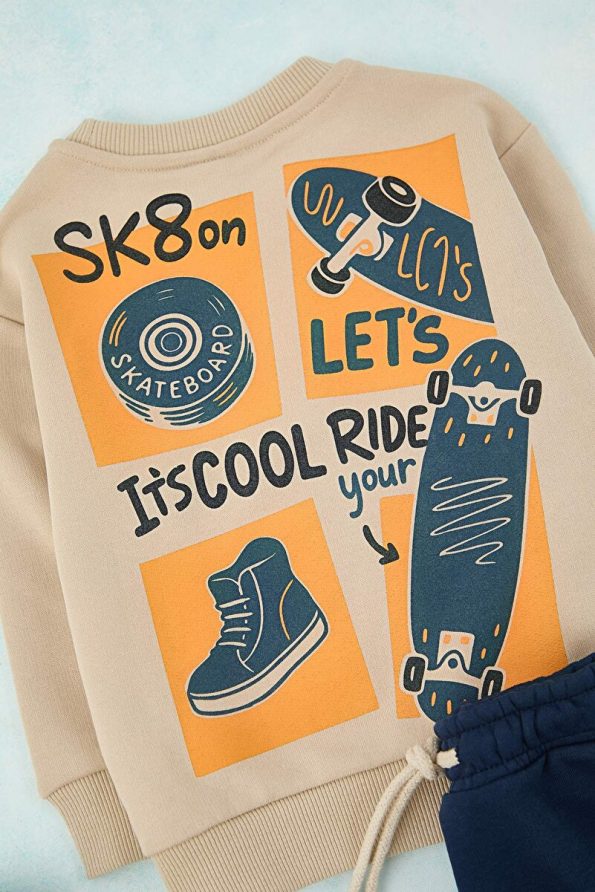 Trendyolmilla Kids Beige Printed Boys' Knit Set