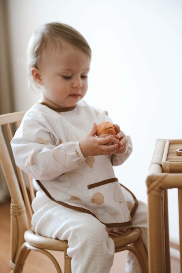 OhlalaKoala Pear Long Sleeve Waterproof Activity Bib (6-36 Months)