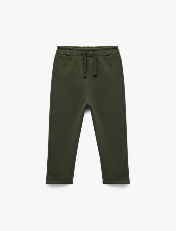 Baby Boy Cotton Basic Sweatpants
