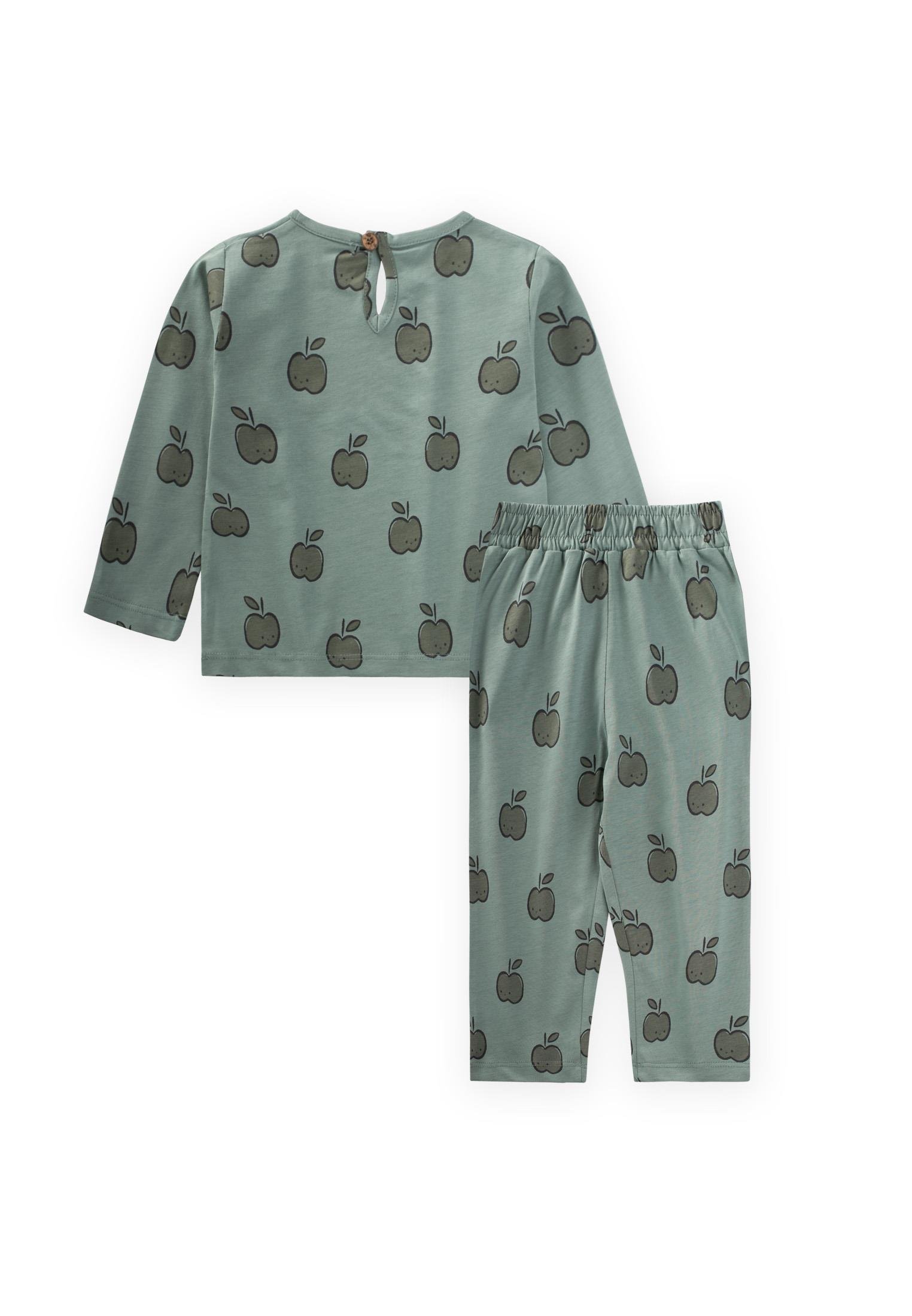 50347-5003pijama-takim-1-5-yas-cagla-y-6a-a37.jpg Pajama Set for Ages 1-5 in Sage Green