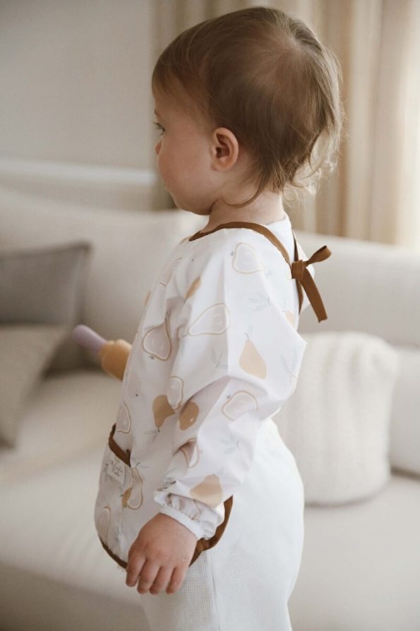 OhlalaKoala Pear Long Sleeve Waterproof Activity Bib (6-36 Months)