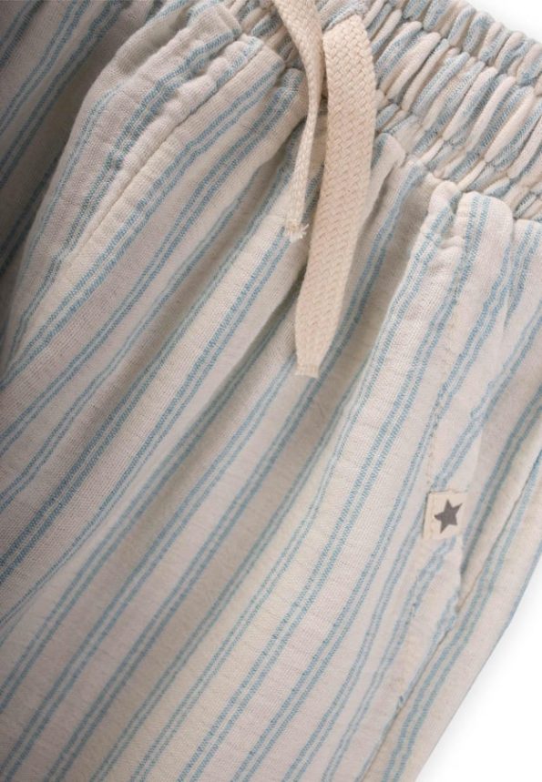 Muslin Pants for Ages 1-10 Blue Striped