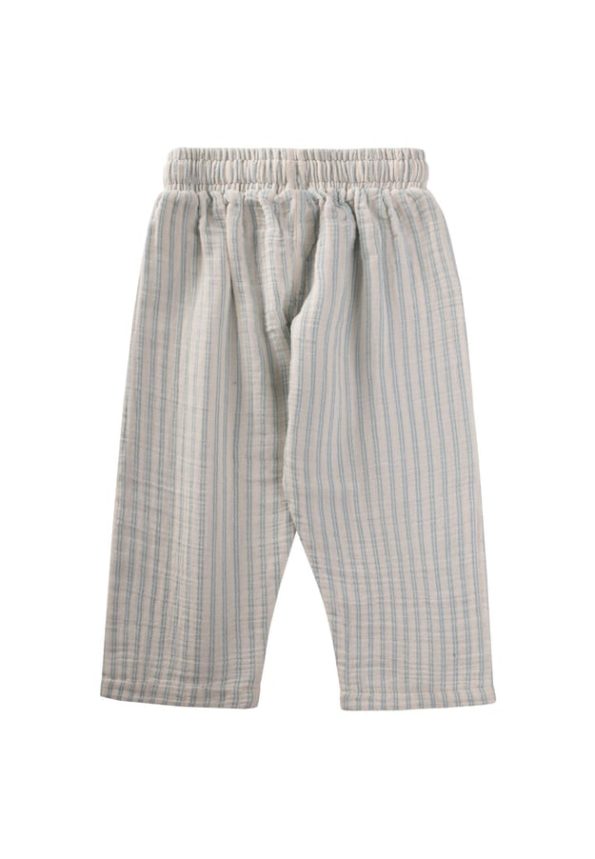 Muslin Pants for Ages 1-10 Blue Striped