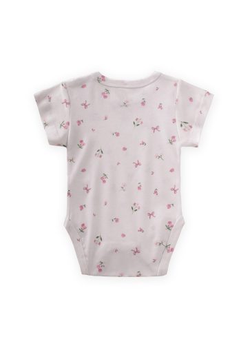 Floral Print Baby Bodysuit for Ages 0-3