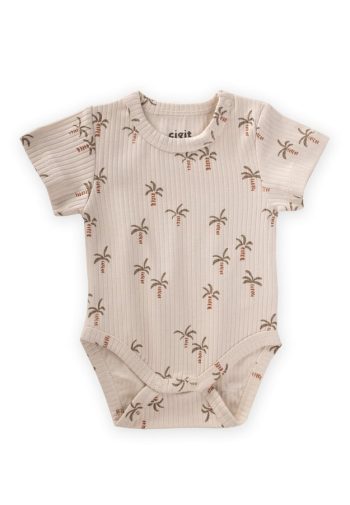 Baby Bodysuit 0-3 Years Palm Pattern