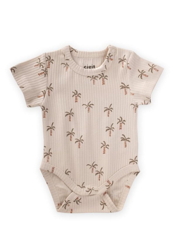 Baby Bodysuit 0-3 Years Palm Pattern