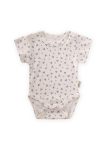 Baby Bodysuit 0-3 Years Blue Floral Pattern
