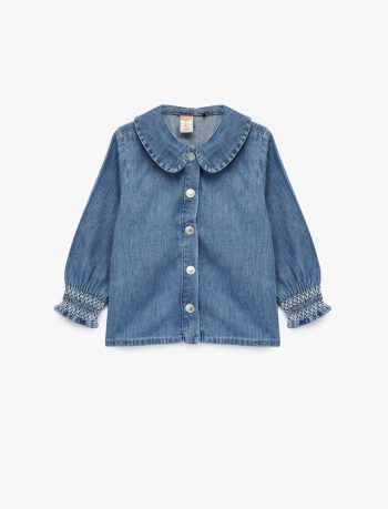 Baby Girl Cotton Denim Shirt