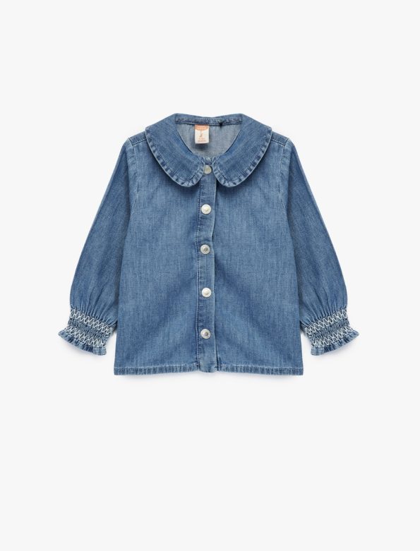 Baby Girl Cotton Denim Shirt