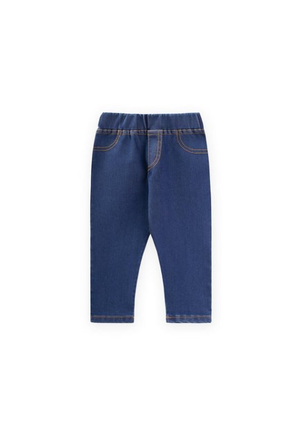 Faux Pocket Leggings for Ages 1-7 Blue