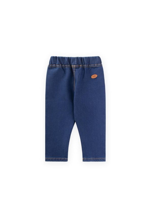 Faux Pocket Leggings for Ages 1-7 Blue