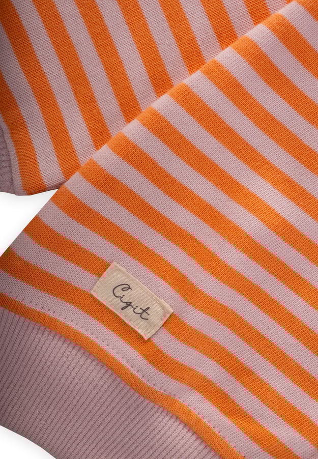 71366-5729cizgili-triko-hirka-0-4-yas-6b-01e.jpg Striped Knit Cardigan 0-4 Years Peach Pink