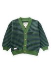Striped Knit Cardigan 0-4 Years Olive Navy