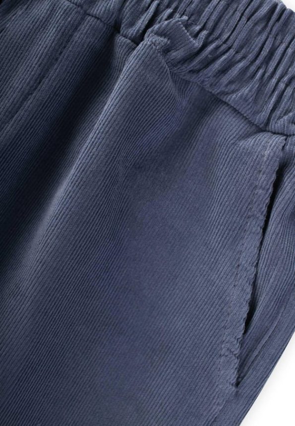 Velvet Pants for Ages 4-12 in Navy