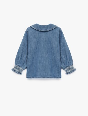 Baby Girl Cotton Denim Shirt