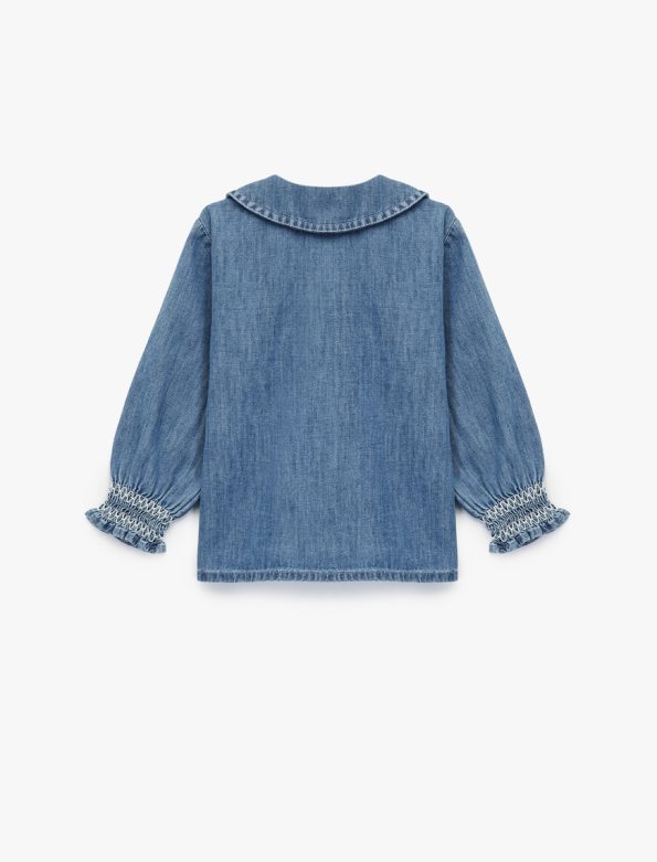 Baby Girl Cotton Denim Shirt