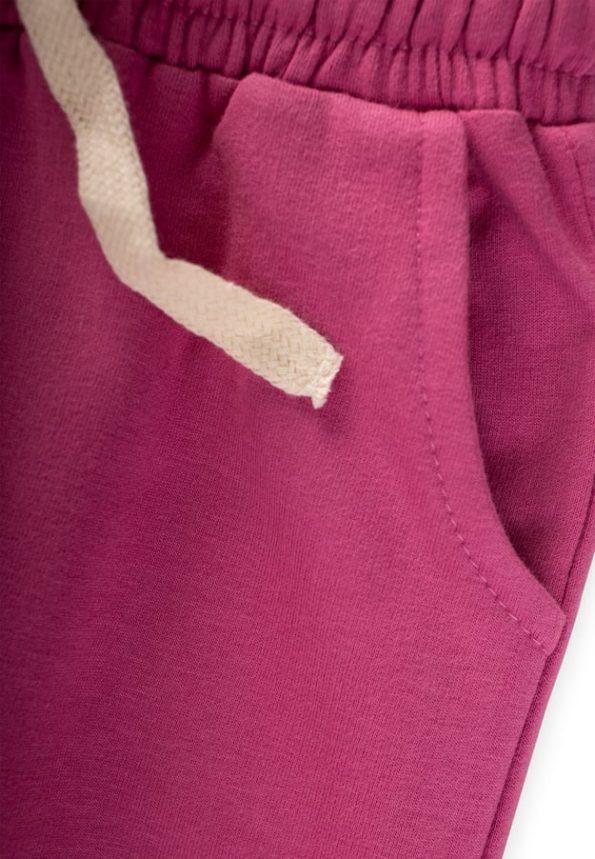 Pocketed Tracksuit for Ages 1-13 in Fuchsia