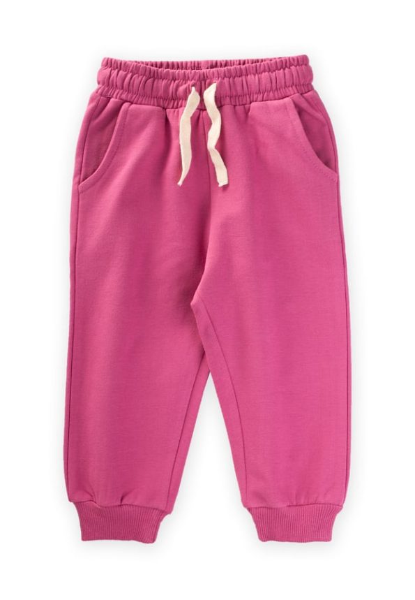 Pocketed Tracksuit for Ages 1-13 in Fuchsia