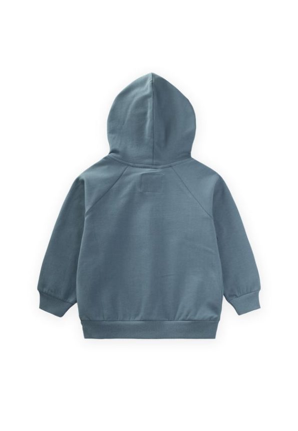 Hooded Zipper Cardigan for Ages 1-14 in Mint Green