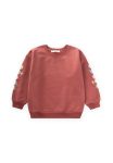 Embroidered Sweatshirt for Ages 2-12 in Dusty Pink
