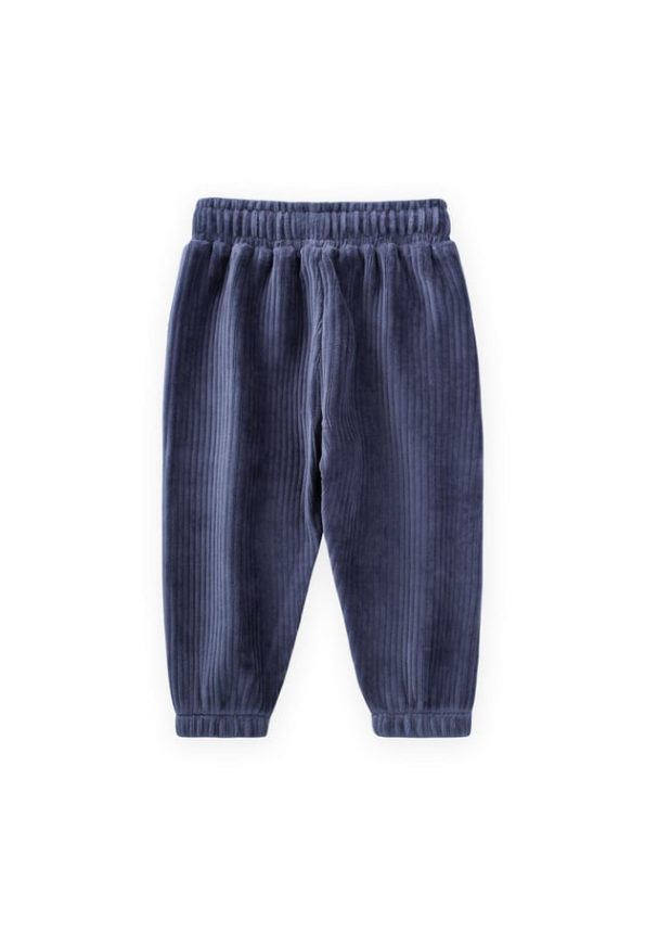 Corduroy Jogger Pants for Ages 1-10 in Navy Blue