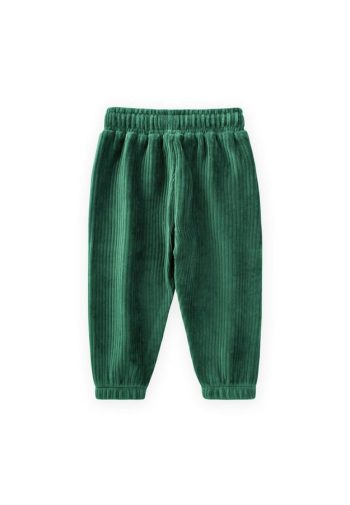 Corduroy Jogger Pants for Kids 1-10 Years Green