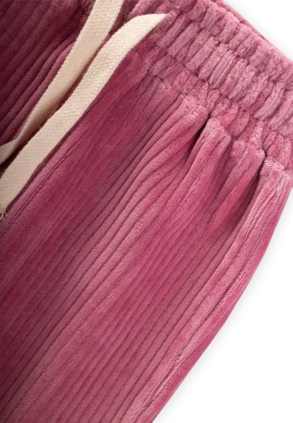 Corduroy Jogger Pants for Kids 1-10 Years Magenta