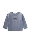 Embroidered Sweatshirt for Ages 1-7 Mint Green