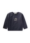 Embroidered Sweatshirt for Ages 1-7 in Anthracite