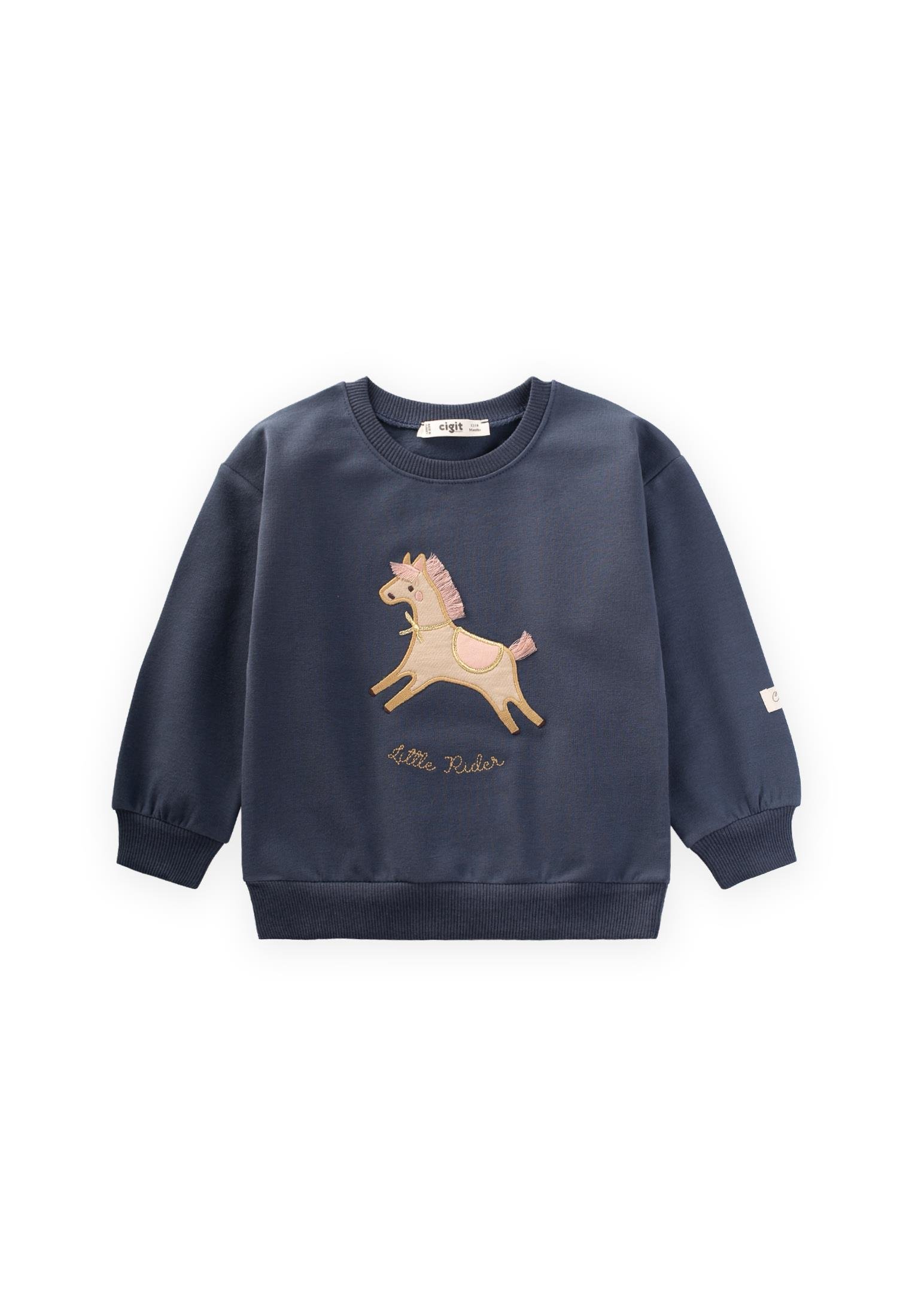 81424-5016at-aplikeli-sweatshirt-1-6-y-12c-e1-1.jpg Navy Blue Sweatshirt with Appliqué for Ages 1-6
