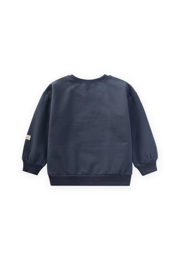 Appliqué Sweatshirt for Ages 1-6 in Navy Blue