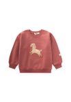 Embroidered Sweatshirt for Ages 1-6 Dusty Rose