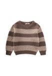 Striped Knit Sweater for Ages 2-8 in Mink