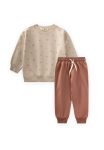 Beige Sweatshirt Set for Ages 1-8