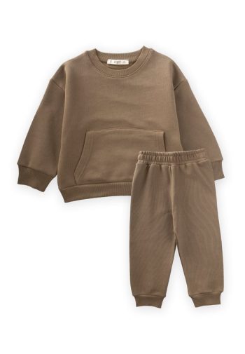 Kids' Sweatshirt Set 1-8 Years Olive Green
