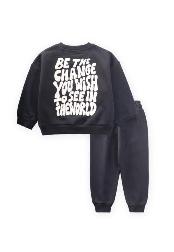 Kids' Anthracite Sweatshirt Set 1-8 Years