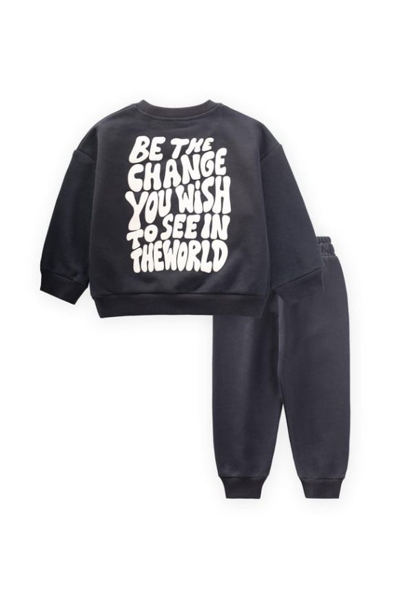Kids' Anthracite Sweatshirt Set 1-8 Years