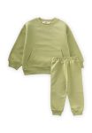 Green Sweatshirt Set for Ages 1-8