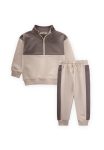Beige Sweatshirt Set for Ages 2-10