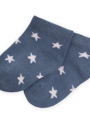 Star Pattern Baby Socks 0-4 Years Indigo Blue