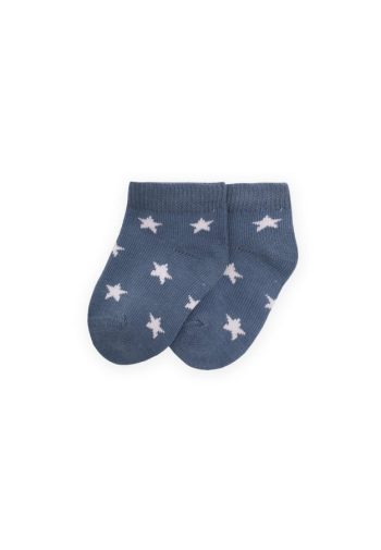 Star Pattern Baby Socks 0-4 Years Indigo Blue