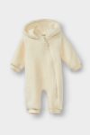 Girls' Newborn Hooded Zippered Fleece Romper