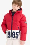 Boys' Waterproof Hooded Zippered Puffer Jacket
