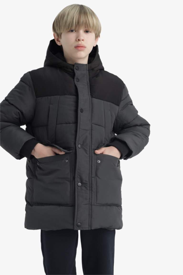 E9373A8_25WN_AR15_03_01.jpg Boys' Waterproof Hooded Fleece-Lined Parka