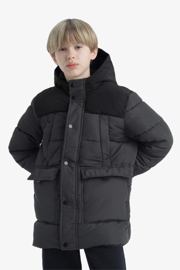 E9373A8_25WN_AR15_04_01.jpg Boys' Waterproof Hooded Fleece-Lined Parka
