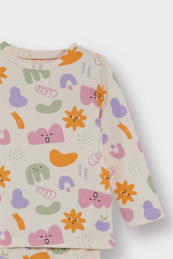 Girls' Baby Pajama Set Long Sleeve Top Long Pants